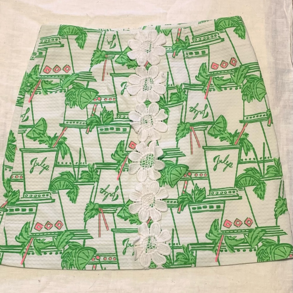 Lilly Pulitzer mint julep skirt size 4